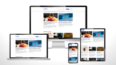 NMZ Startseite auf verschiedenen Mobilgeräten  Landing Page on different devices