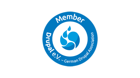 Logo "Drupal e.V. - German Drupal Association"