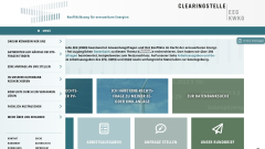 Screenshot der Startseite von www.clearingstelle-eeg-kwkg.de