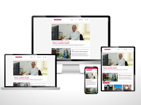 Mockup domradio.de auf verschiedenen Screens